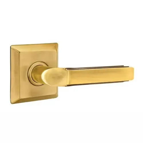Emtek Milano Door Lever with Quincy Rose by Emtek