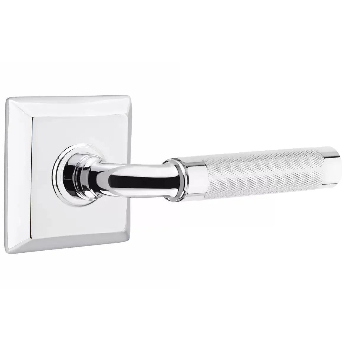polished chrome lever