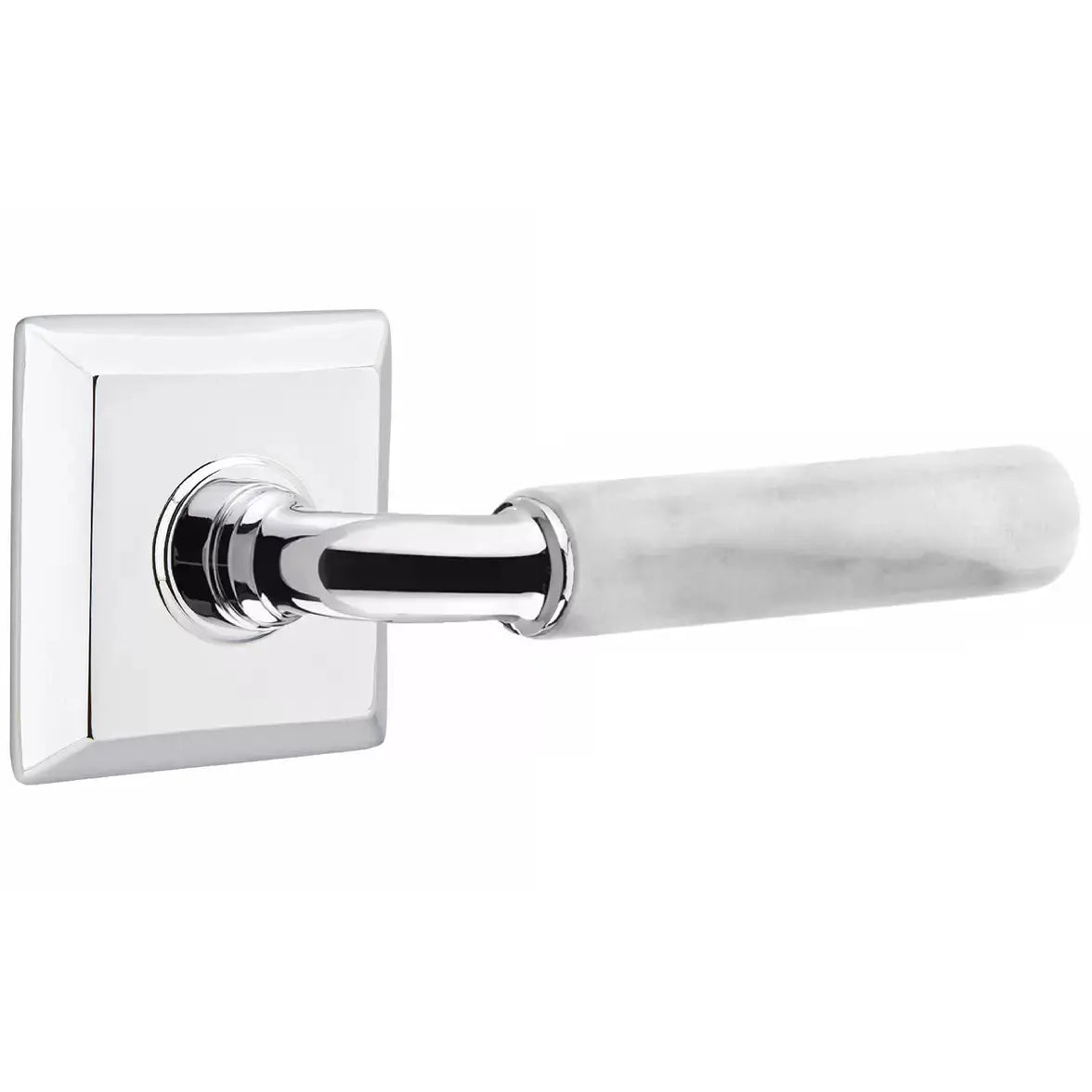 polished chrome lever