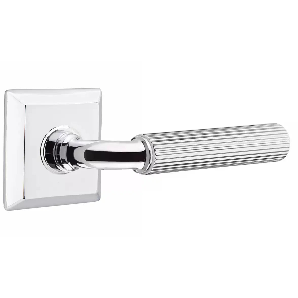 polished chrome lever