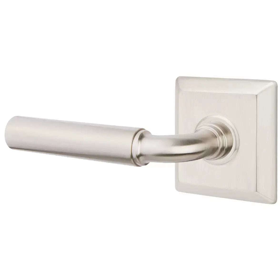 Emtek Smooth Lever with R-Bar Stem and Quincy Rose by Emtek