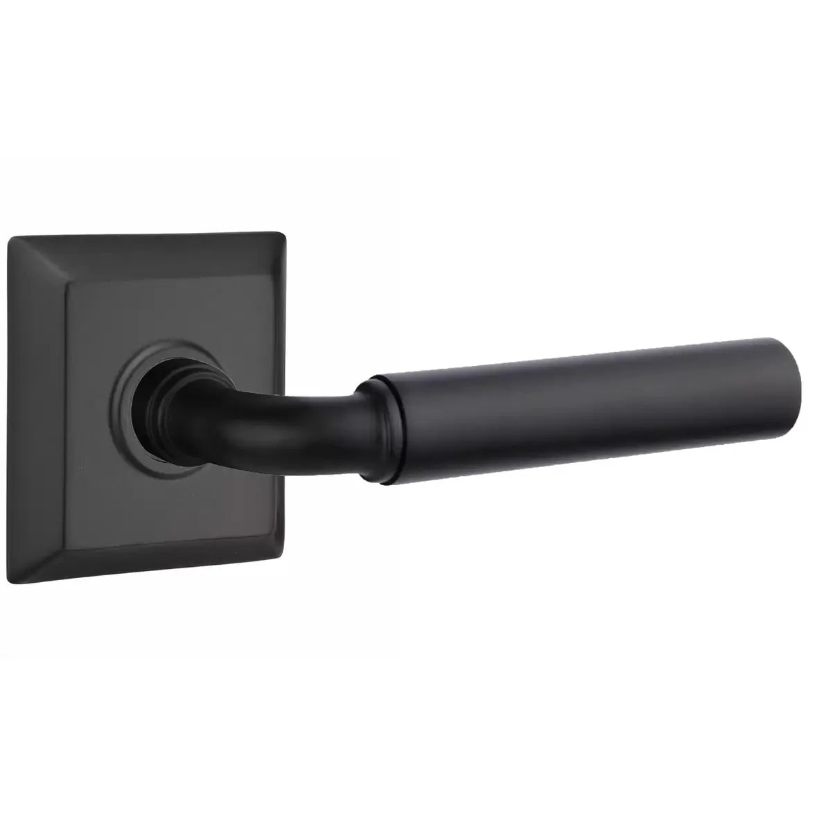 Emtek Smooth Lever with R-Bar Stem and Quincy Rose by Emtek