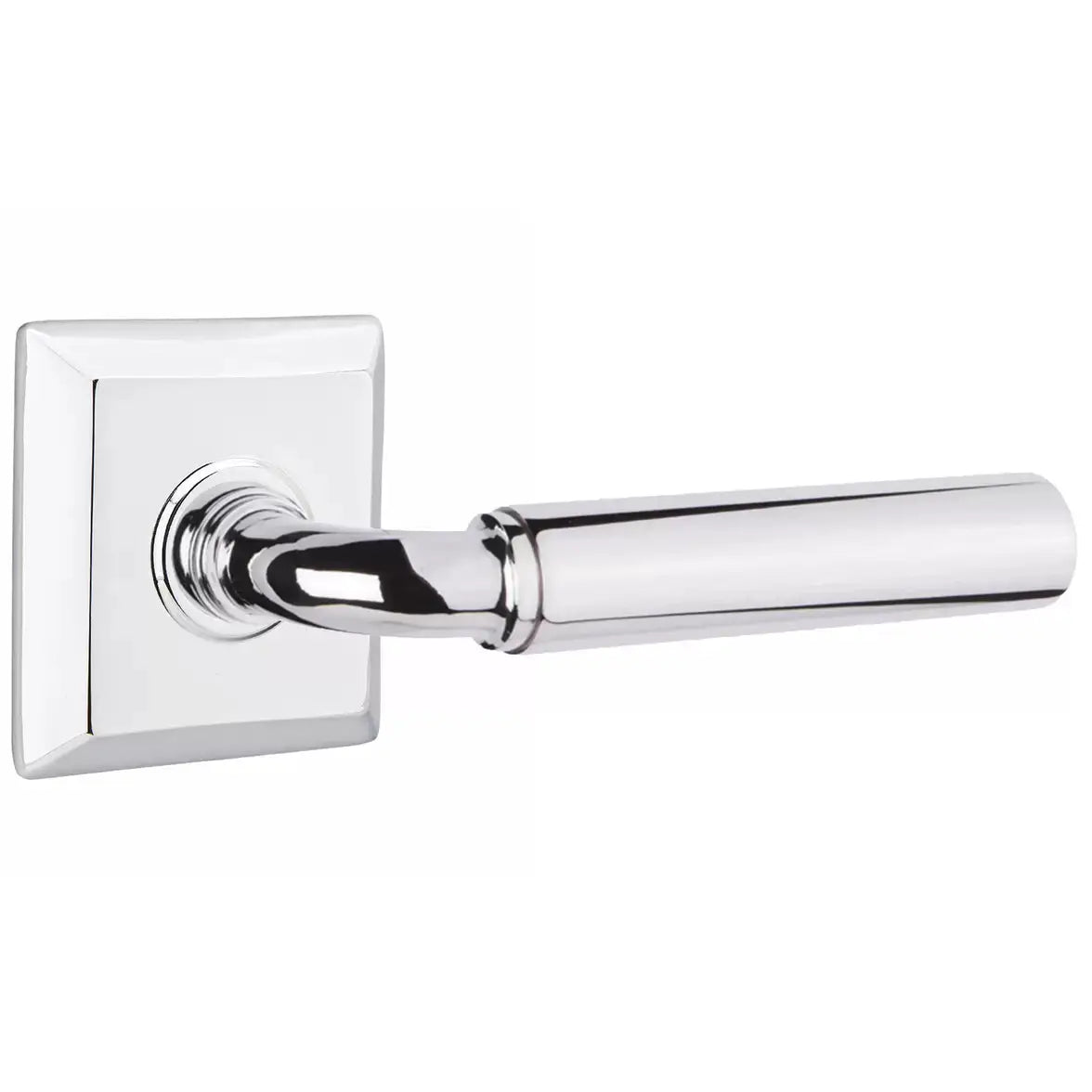 polished chrome lever