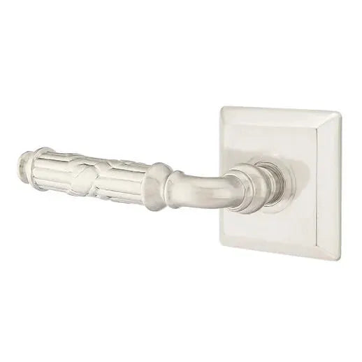 Emtek Ribbon and Reed Lever with Quincy Rose by Emtek