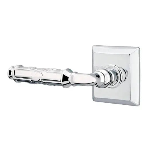Emtek Ribbon and Reed Lever with Quincy Rose by Emtek