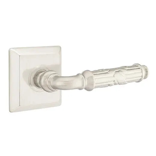 Emtek Ribbon and Reed Lever with Quincy Rose by Emtek