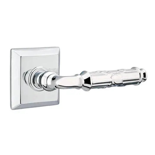Emtek Ribbon and Reed Lever with Quincy Rose by Emtek