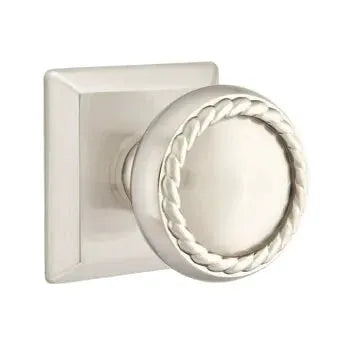 Emtek Rope Knob with Quincy Rose by Emtek
