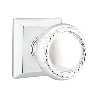 Emtek Rope Knob with Quincy Rose by Emtek