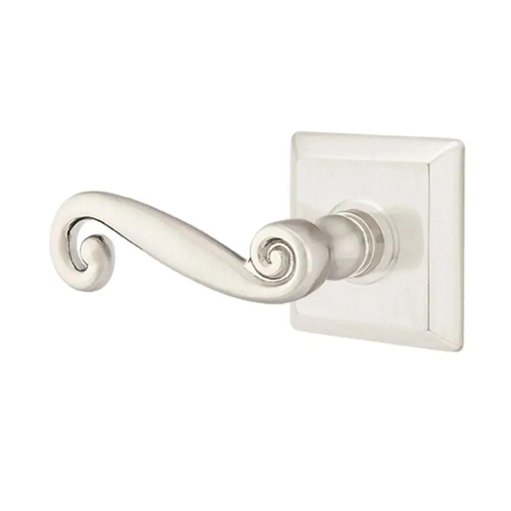 Emtek Rustic Door Lever with Quincy Rose by Emtek