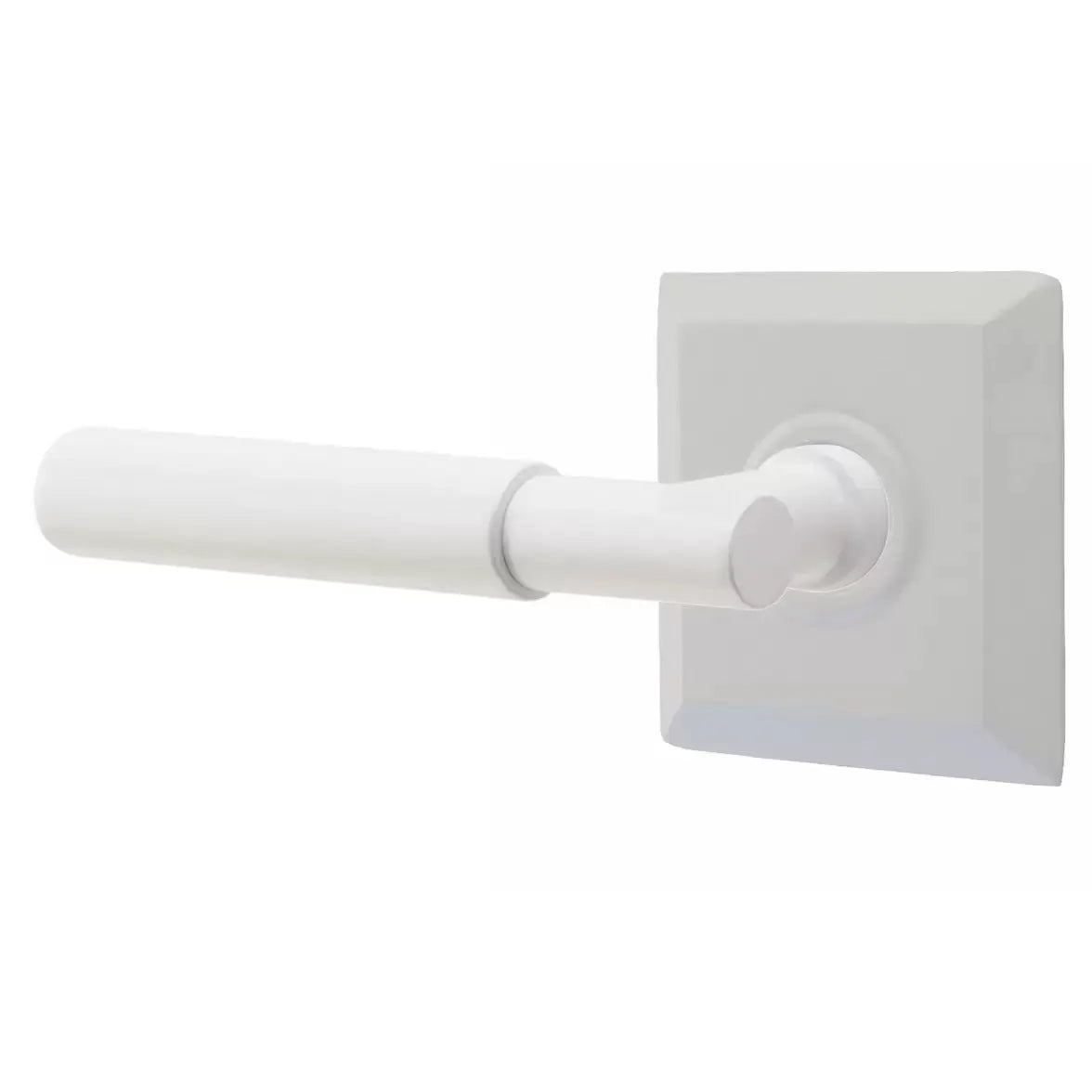 Emtek Smooth Lever with T-Bar Stem and Quincy Rose by Emtek