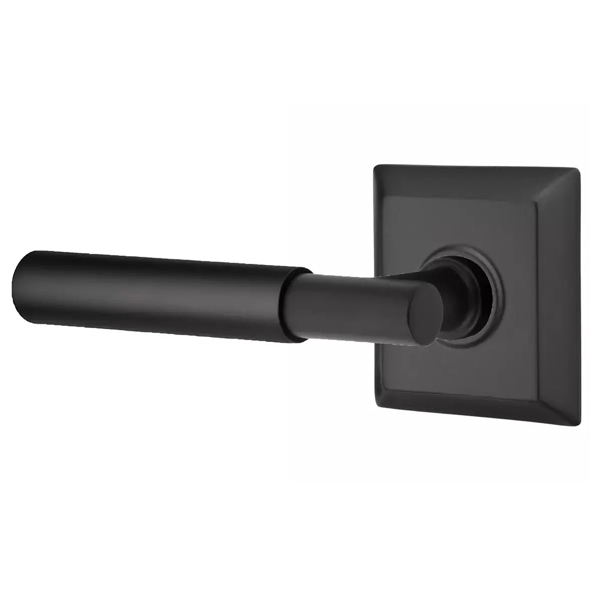 Emtek Smooth Lever with T-Bar Stem and Quincy Rose by Emtek