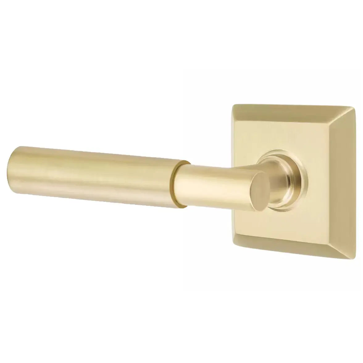 Emtek Smooth Lever with T-Bar Stem and Quincy Rose by Emtek