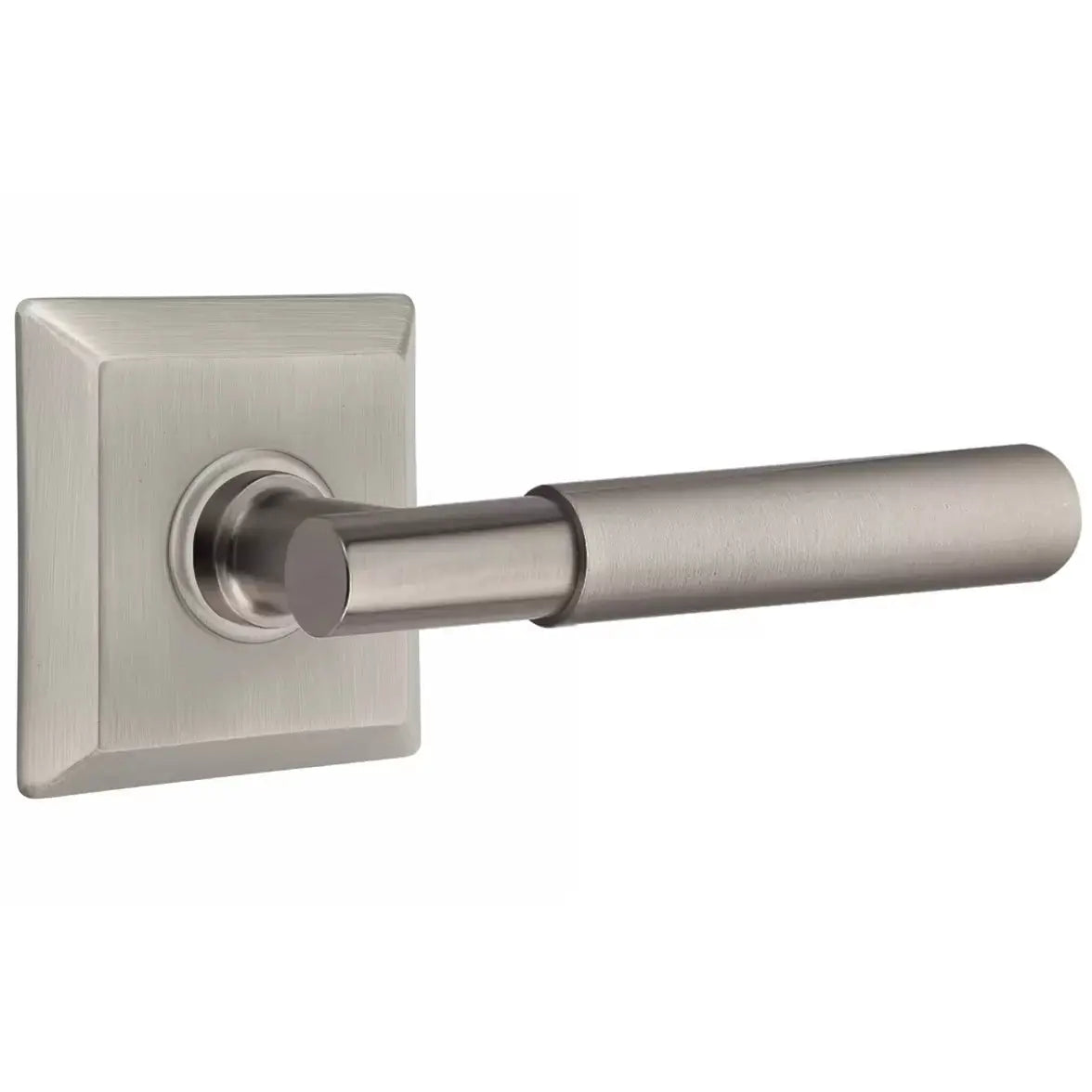 Emtek Smooth Lever with T-Bar Stem and Quincy Rose by Emtek