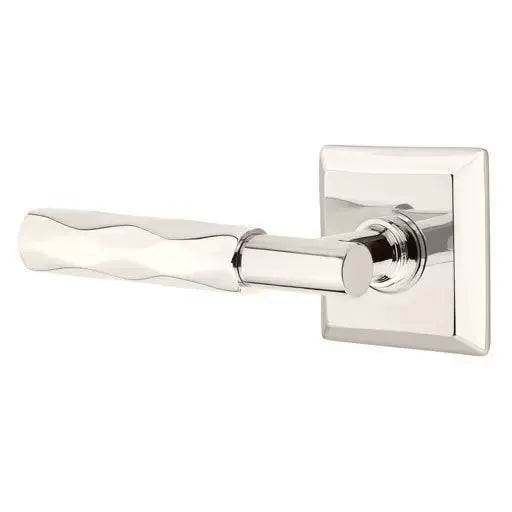 Emtek Tribeca Lever with T-Bar Stem and Quincy Rose by Emtek