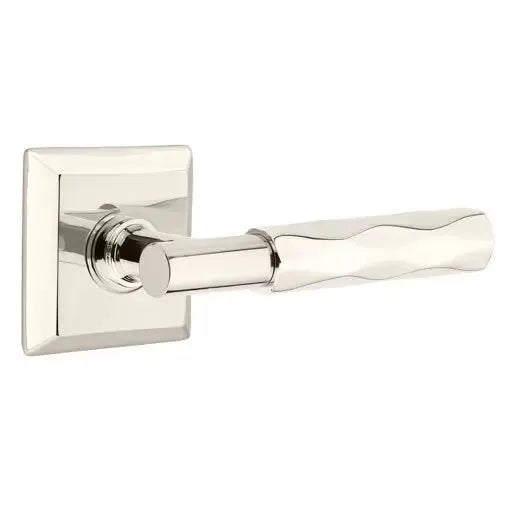 Emtek Tribeca Lever with T-Bar Stem and Quincy Rose by Emtek
