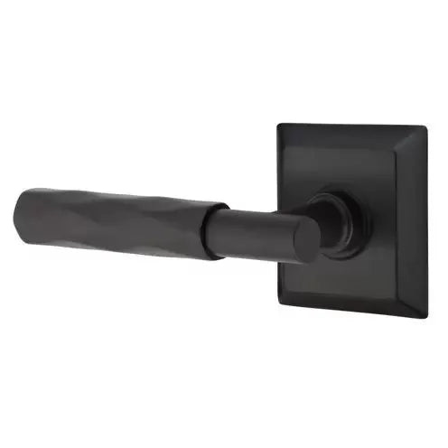 Emtek Tribeca Lever with T-Bar Stem and Quincy Rose by Emtek
