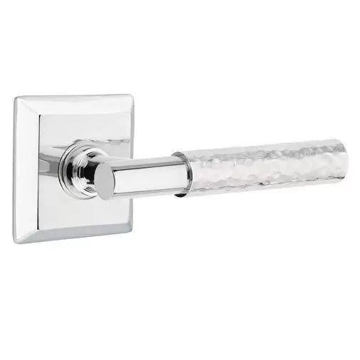 polished chrome lever