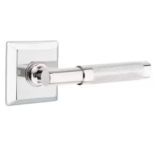 polished chrome lever