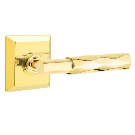 Emtek Tribeca Lever with T-Bar Stem and Quincy Rose by Emtek