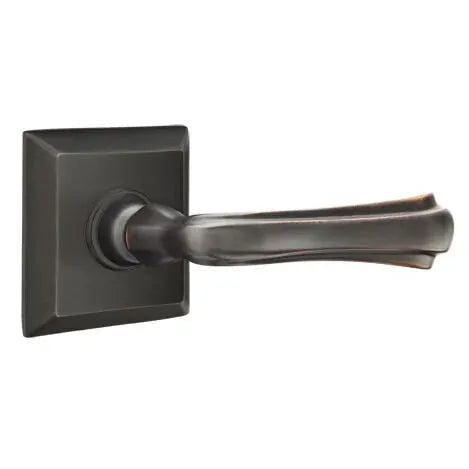 Emtek Wembley Lever with Quincy Rose by Emtek