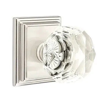 Emtek Diamond Door Knob with Wilshire Rose by Emtek