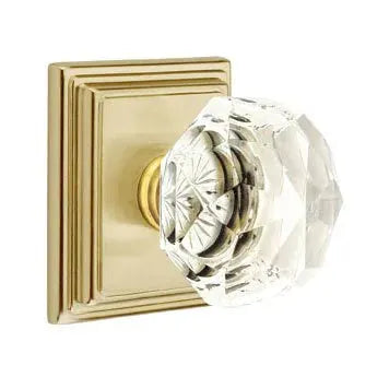 Emtek Diamond Door Knob with Wilshire Rose by Emtek