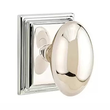 Emtek Egg Door Knob with Wilshire Rose by Emtek