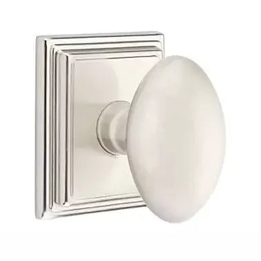 Emtek Egg Door Knob with Wilshire Rose by Emtek