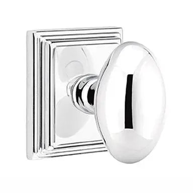 Emtek Egg Door Knob with Wilshire Rose by Emtek