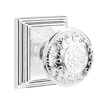 Emtek Lancaster Knob with Wilshire Rose by Emtek