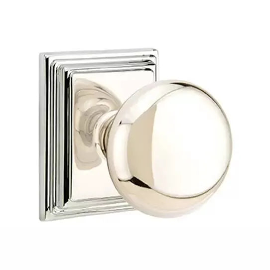 Emtek Providence Door Knob with Wilshire Rose by Emtek