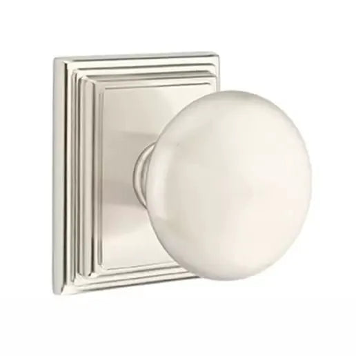 Emtek Providence Door Knob with Wilshire Rose by Emtek