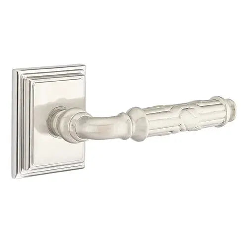Emtek Ribbon and Reed Lever with Wilshire Rose by Emtek