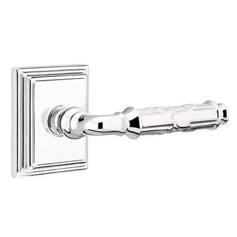 Emtek Ribbon and Reed Lever with Wilshire Rose by Emtek