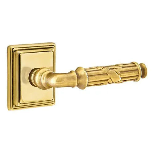 Emtek Ribbon and Reed Lever with Wilshire Rose by Emtek
