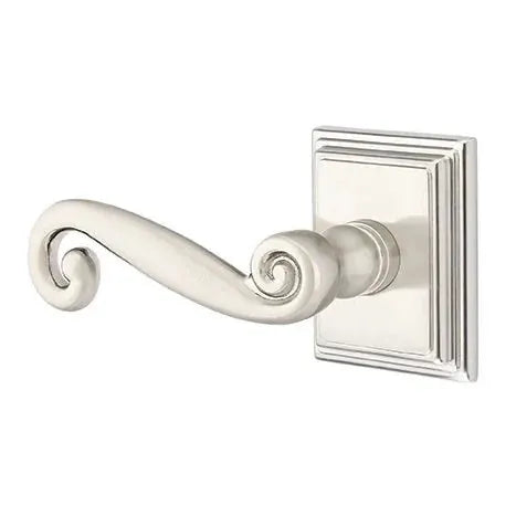 Emtek Rustic Door Lever with Wilshire Rose by Emtek