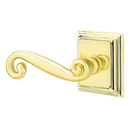 Emtek Rustic Door Lever with Wilshire Rose by Emtek