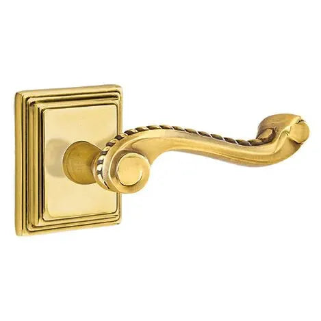 Emtek Rope Lever with Wilshire Rose by Emtek