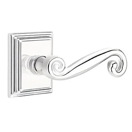 Emtek Rustic Door Lever with Wilshire Rose by Emtek