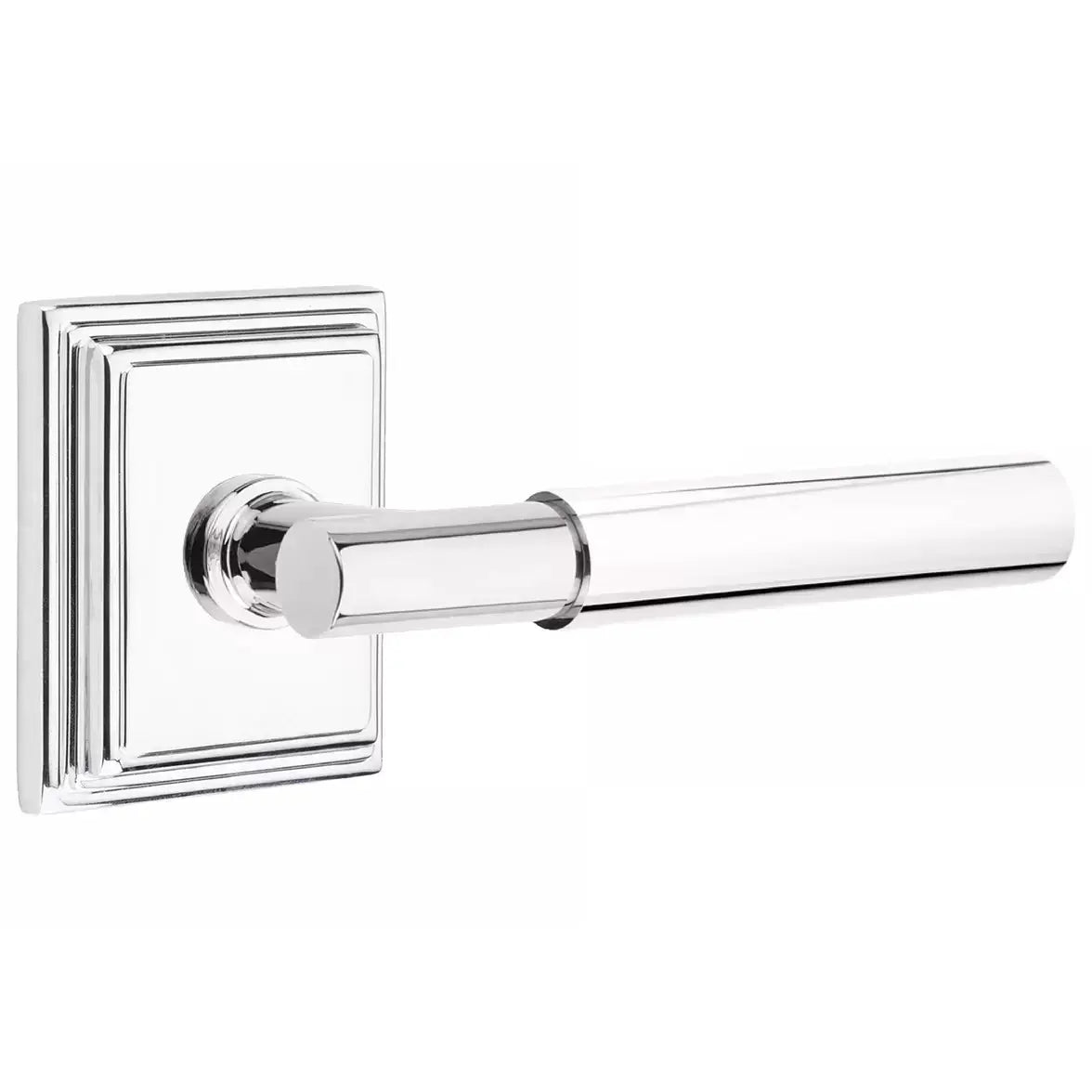 polished chrome lever
