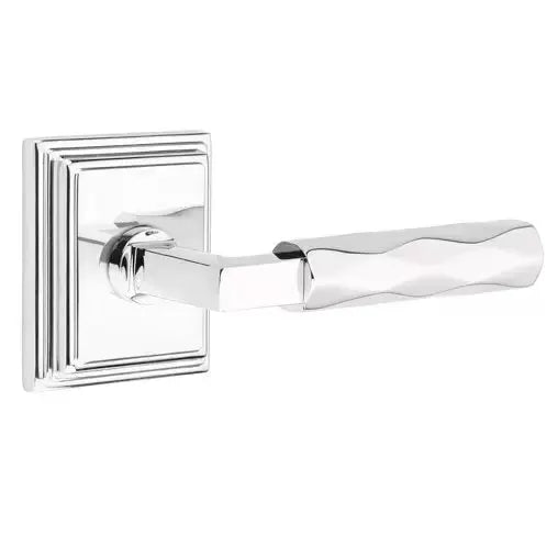 polished chrome lever