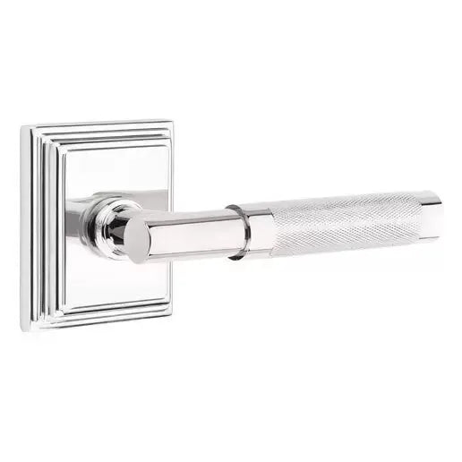 polished chrome lever