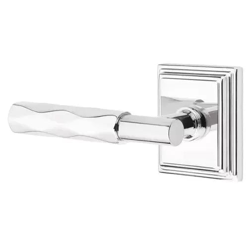 Emtek Tribeca Lever with T-Bar Stem and Wilshire Rose by Emtek
