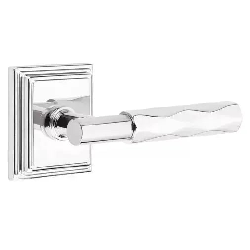 polished chrome lever