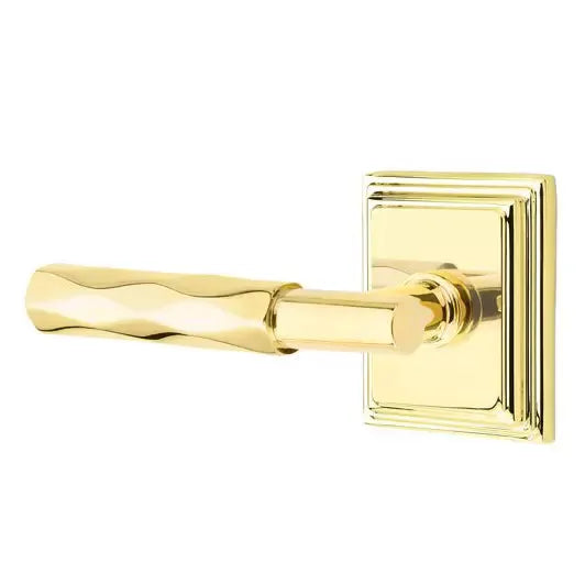 Emtek Tribeca Lever with T-Bar Stem and Wilshire Rose by Emtek