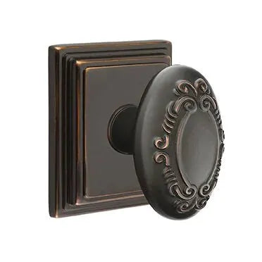 Emtek Victoria Knob with Wilshire Rose by Emtek