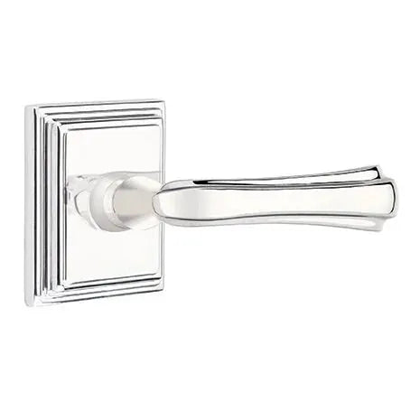 Emtek Wembley Lever with Wilshire Rose by Emtek