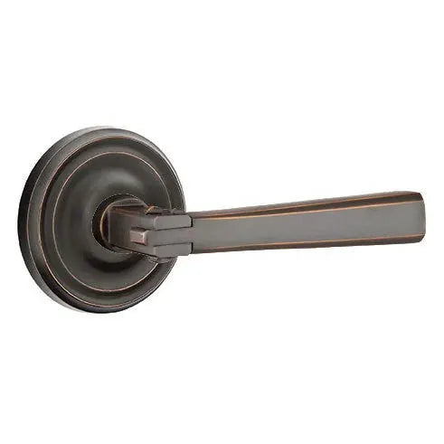 Emtek Arts and Crafts Door Lever with Regular Rose by Emtek