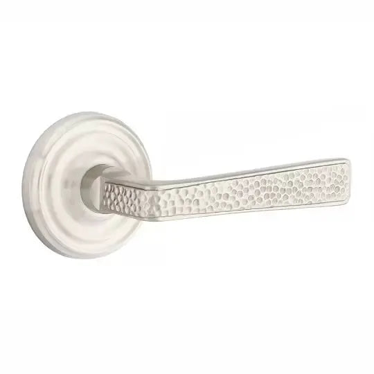 Emtek Hammered Door Lever with Regular Rose by Emtek